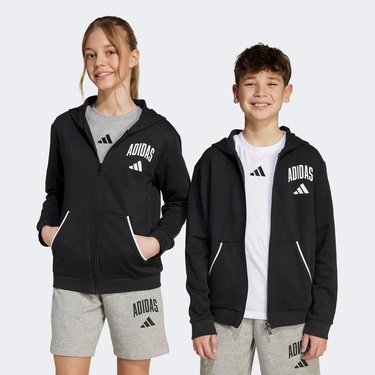  adidas Seasonal Essentials Collegiate Çocuk Siyah Ceket