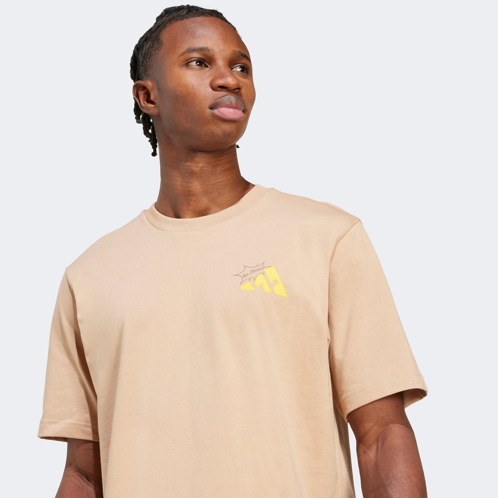 adidas M Cheese Erkek Bej T-Shirt