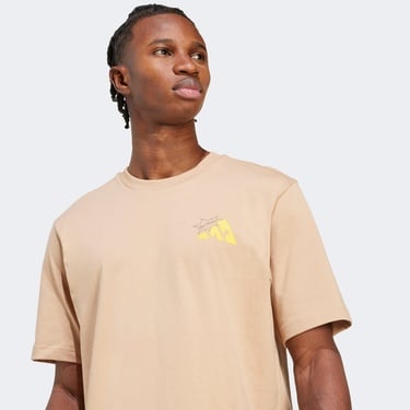  adidas M Cheese Erkek Bej T-Shirt