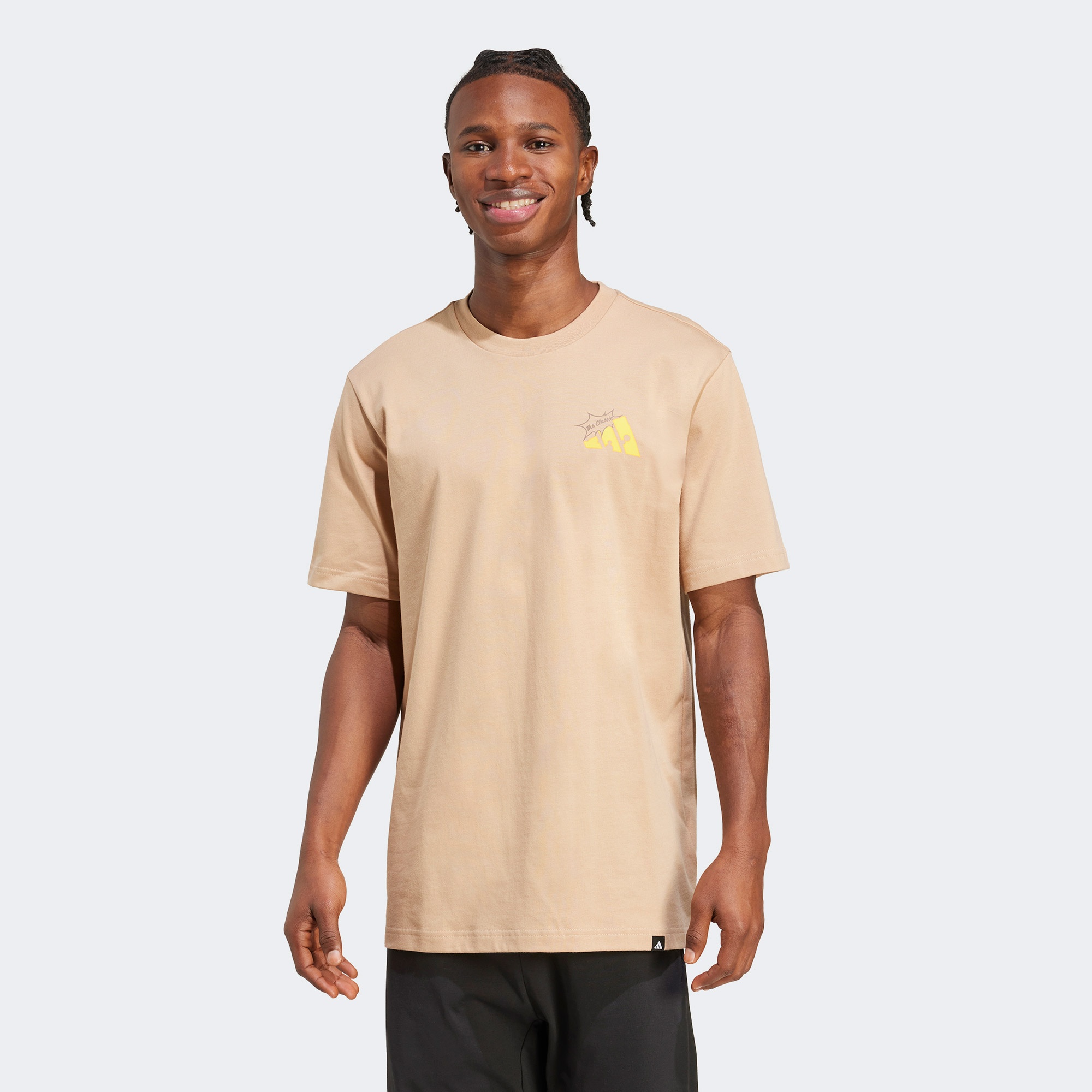 adidas M Cheese Erkek Bej T-Shirt