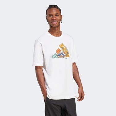  adidas M Ddl Skate T Erkek Beyaz T-Shirt