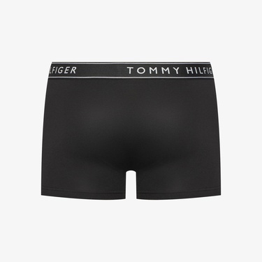  Tommy Hilfiger Bel Lastikli Logolu Erkek Siyah 3'lü Boxer
