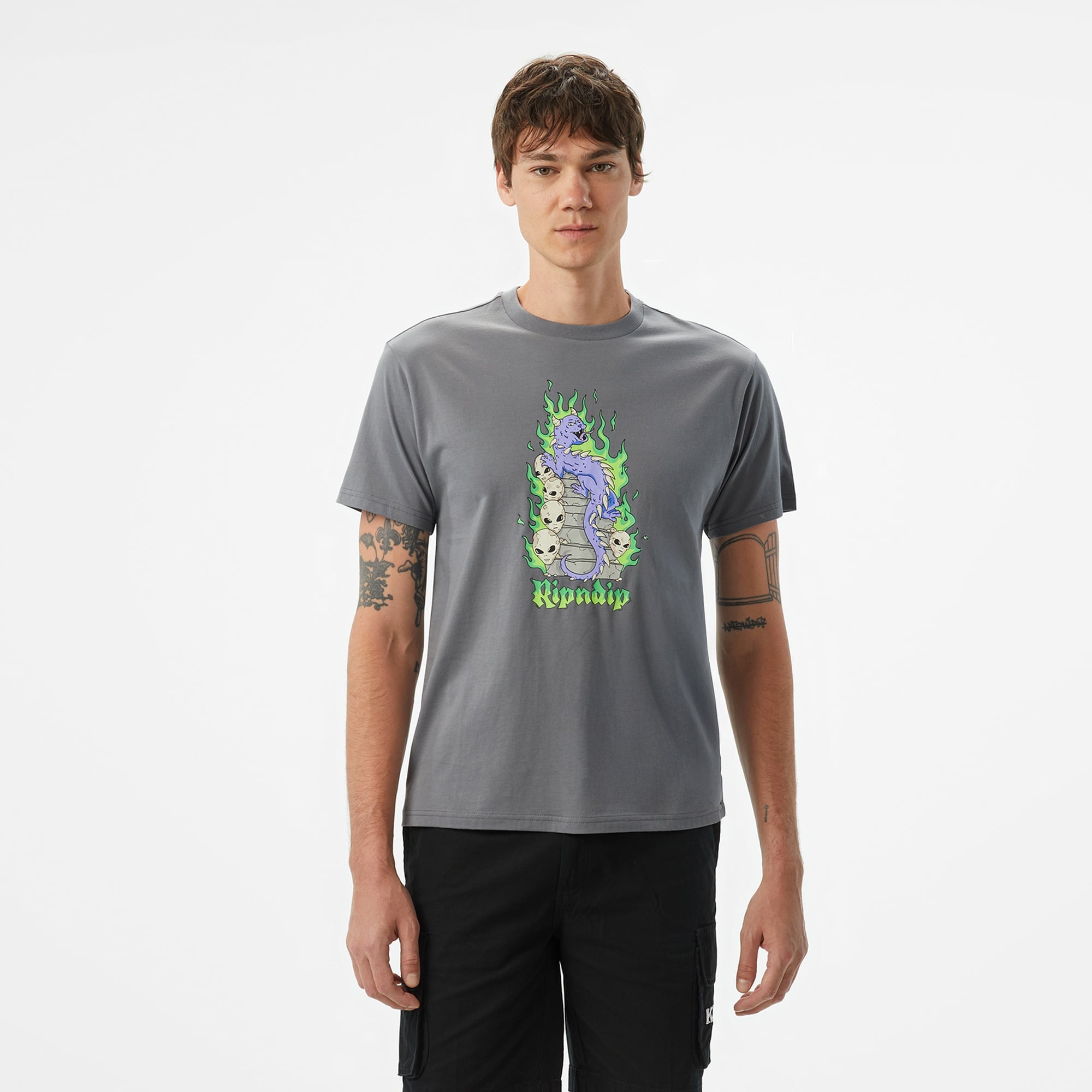 Ripndip Horntrail Erkek Gri T-Shirt