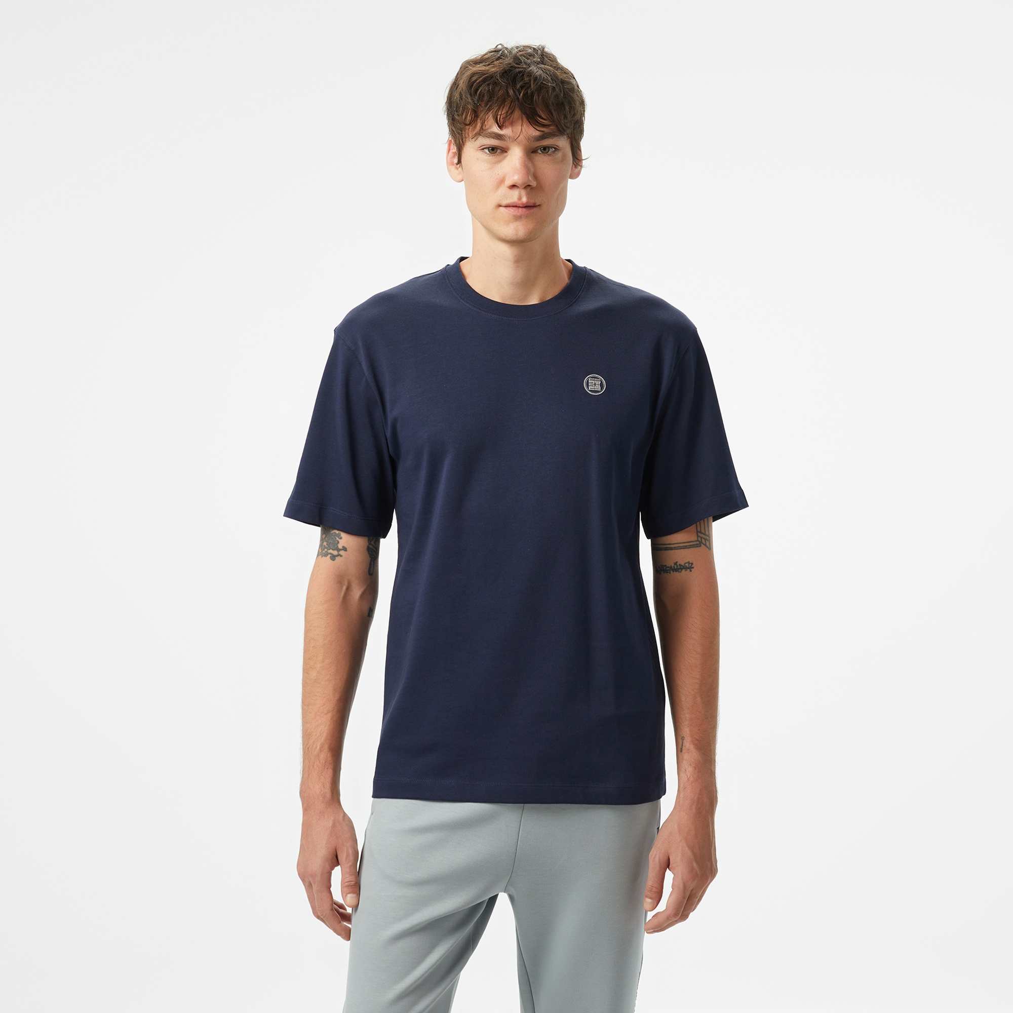 Sportempt Stm371 Erkek Lacivert T-Shirt