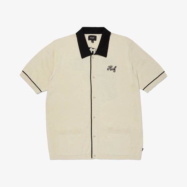  Huf Icaris Knit Top Erkek Bej Gömlek