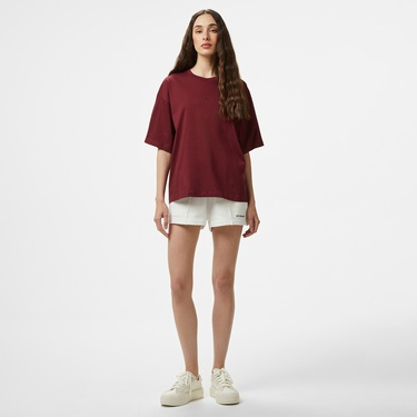  Les Benjamins Kadın Bordo T-Shirt