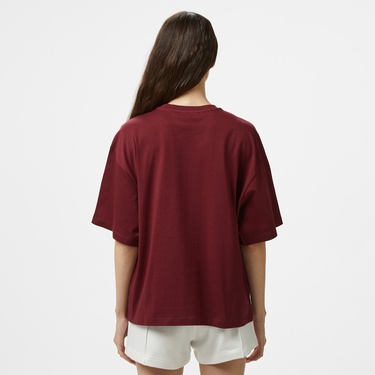  Les Benjamins Kadın Bordo T-Shirt