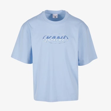  Karl Kani Woven Signature Chrome Logo Erkek Mavi T-Shirt