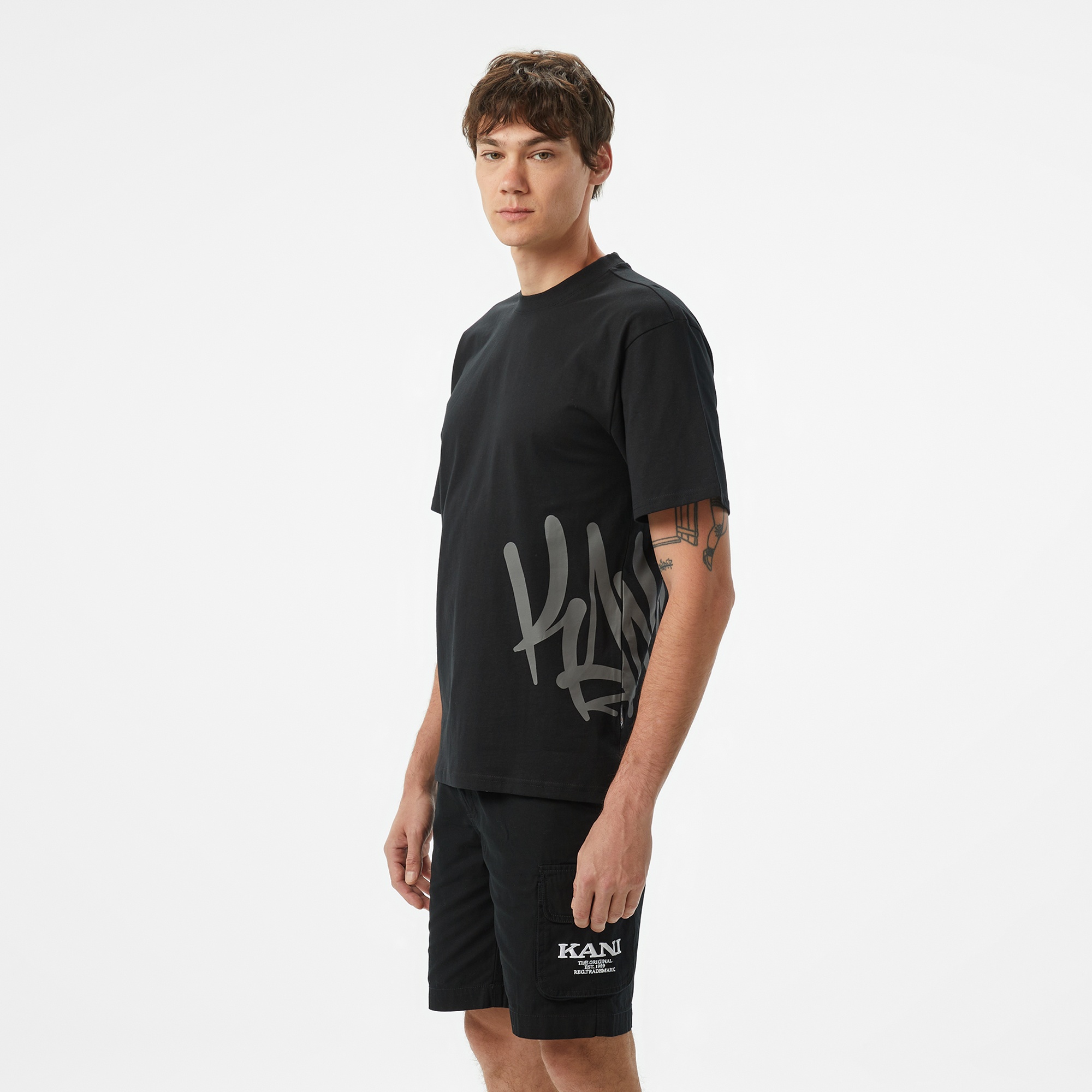 Karl Kani Woven Signature Erkek Siyah T-Shirt