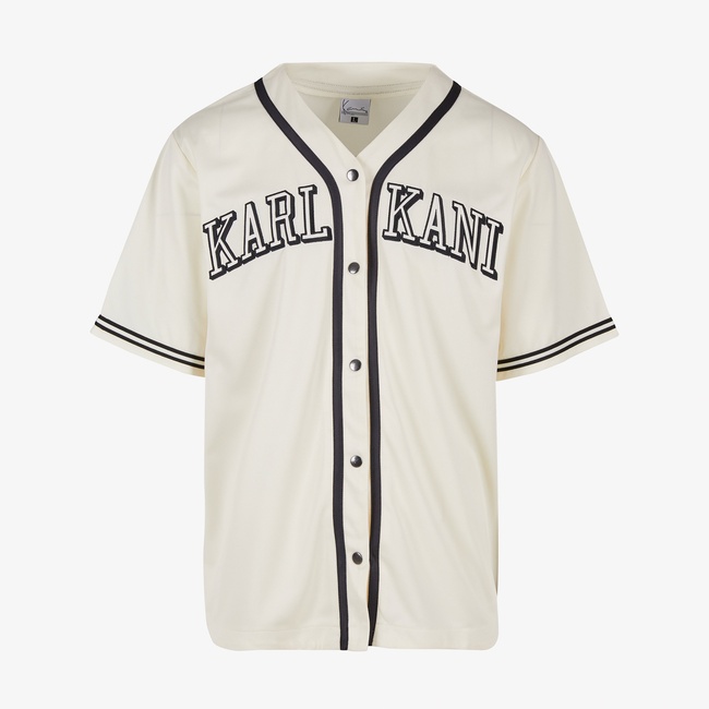  Karl Kani Baseball Erkek Beyaz/Siyah Gömlek