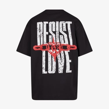  Karl Kani Woven Signature Resist Love Erkek Siyah T-Shirt