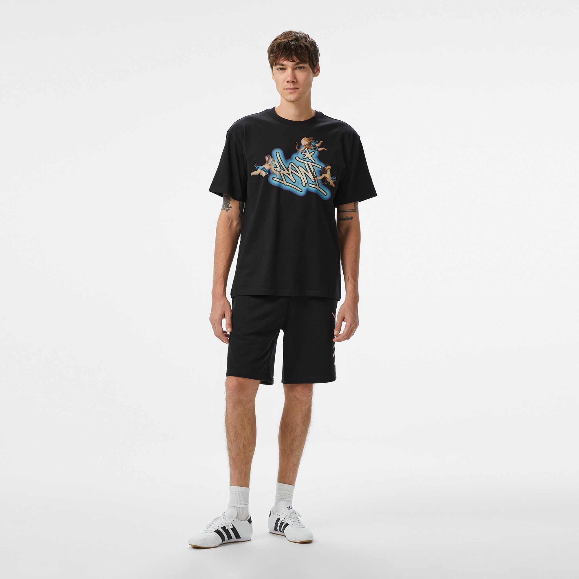 Karl Kani Woven Signature Airbush Amor Erkek Siyah T-Shirt