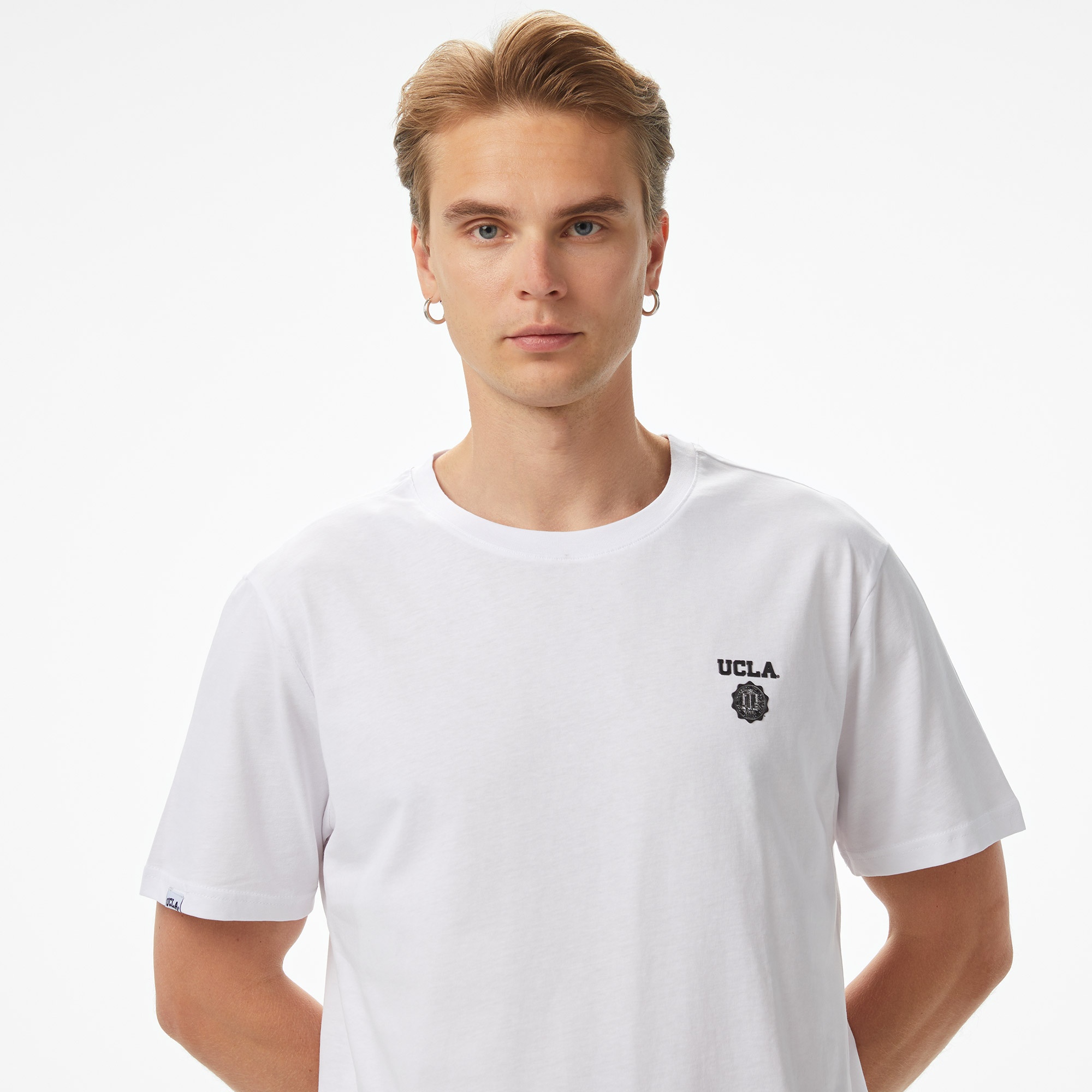 Ucla Bass Erkek Beyaz T-Shirt