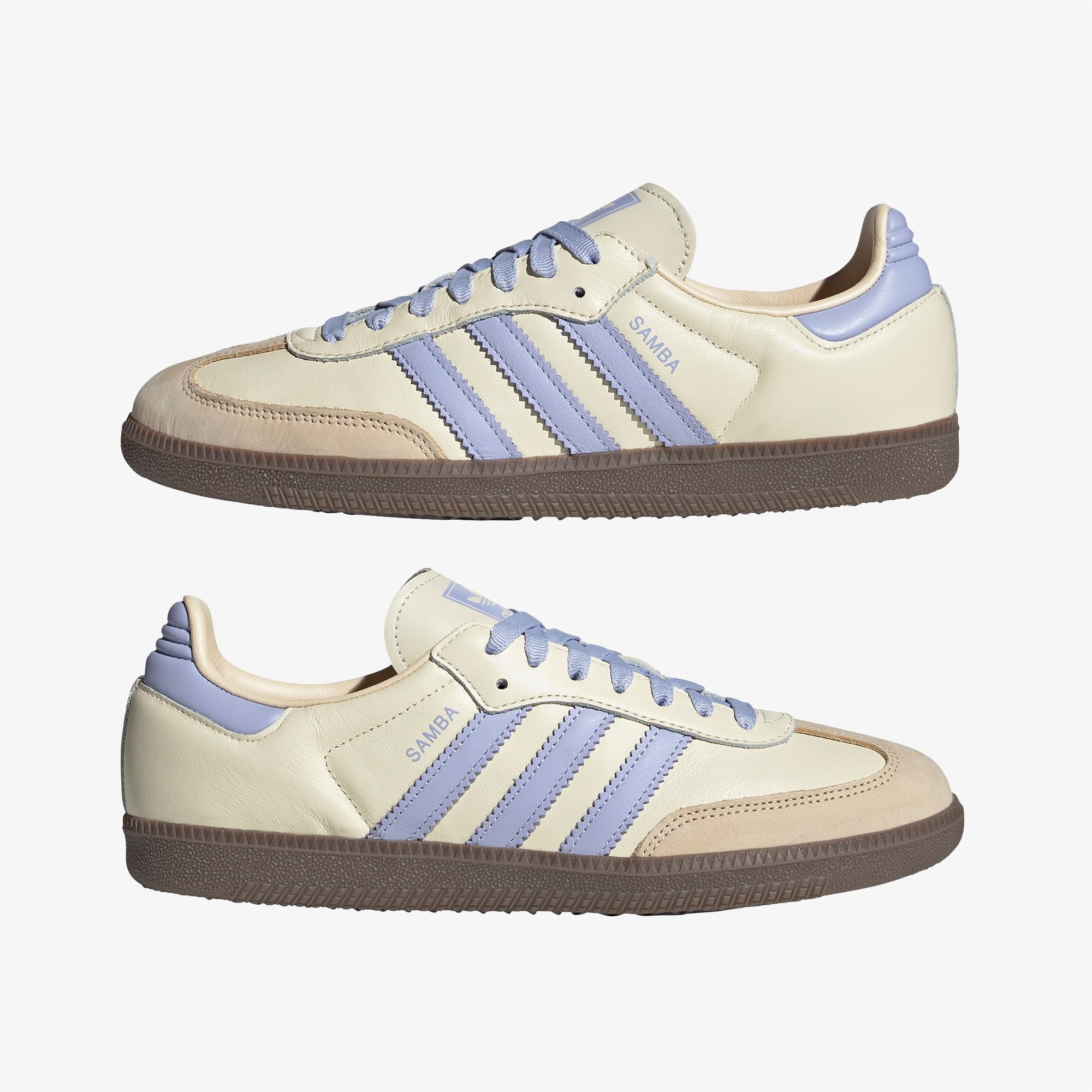 adidas Samba OG Unisex Krem/Lila Spor Ayakkabı