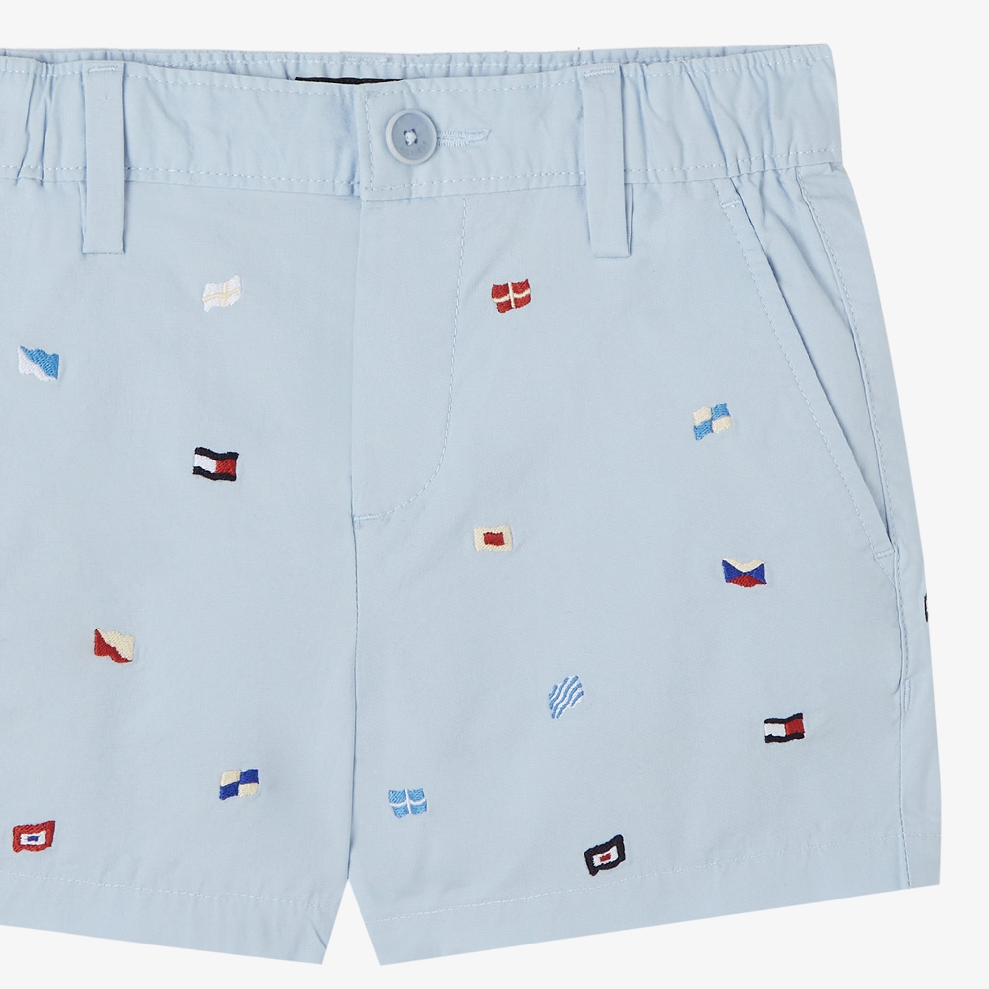 Tommy Hilfiger Allover Flag Çocuk Mavi Şort