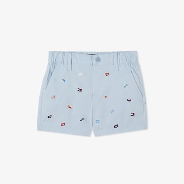  Tommy Hilfiger Allover Flag Çocuk Mavi Şort