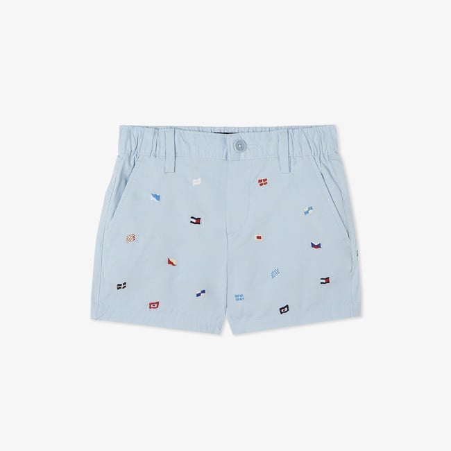  Tommy Hilfiger Allover Flag Çocuk Mavi Şort