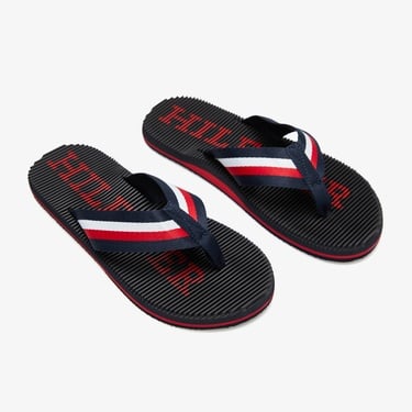  Tommy Hilfiger Logo Massage Erkek Lacivert Terlik