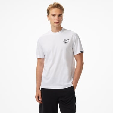  Emporio Armani Pamuklu Erkek Beyaz T-Shirt