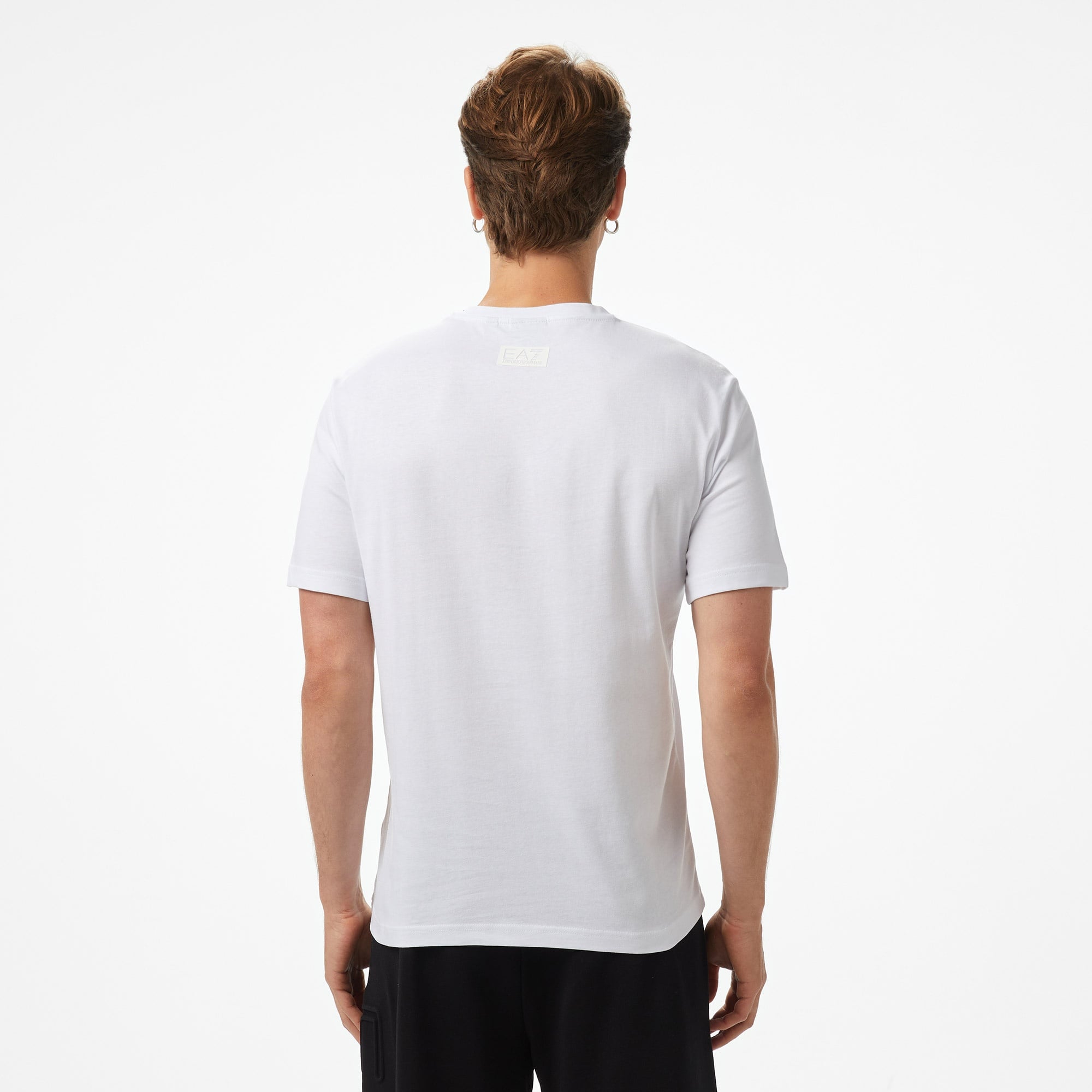 Emporio Armani Big Logo Erkek Beyaz T-Shirt