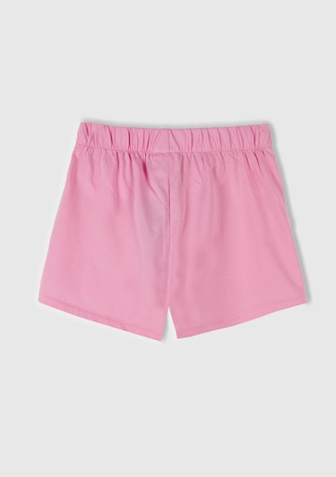  Kız Çocuk Pembe Beli Lastikli Şort Etek