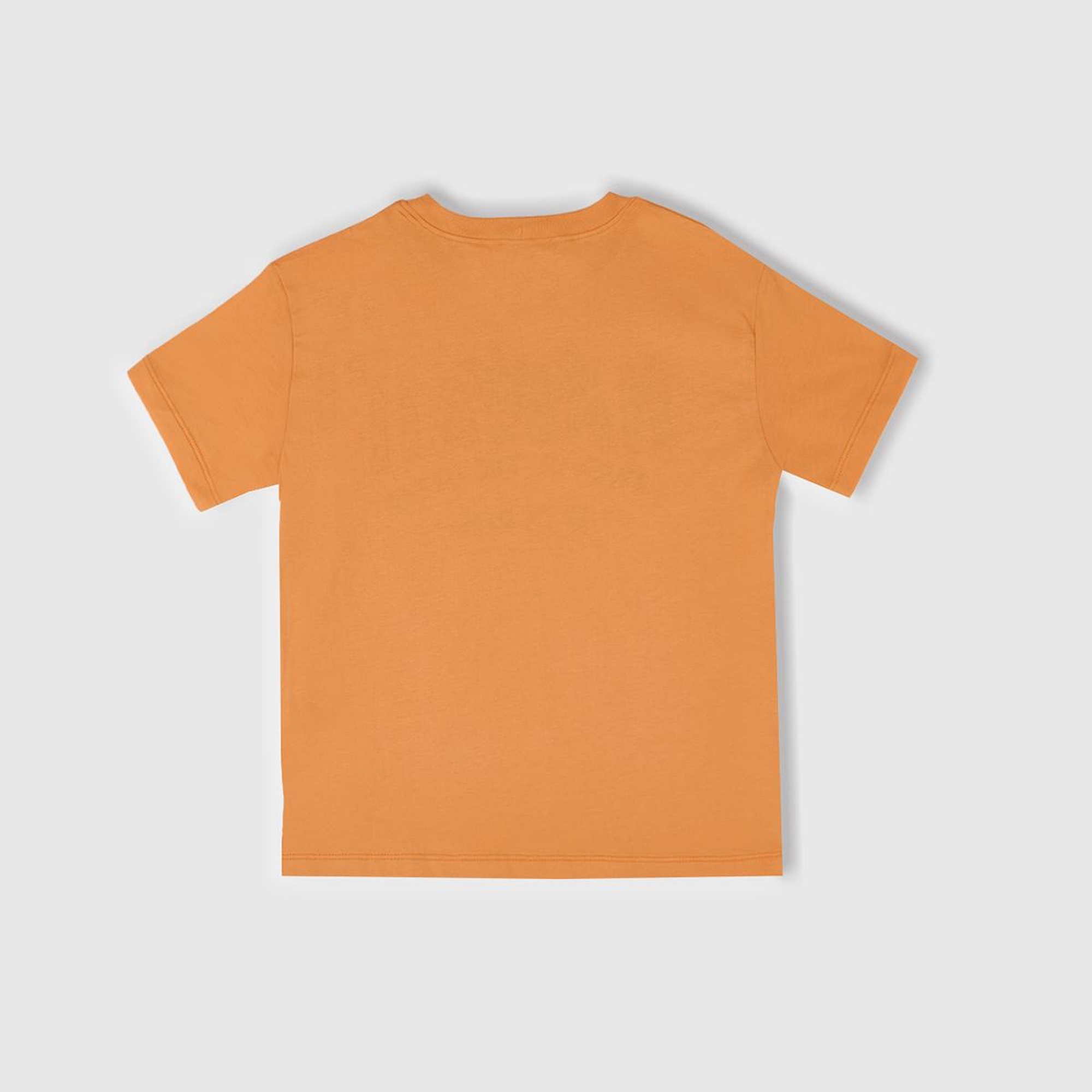 Erkek Çocuk Turuncu Slogan Baskılı T-Shirt