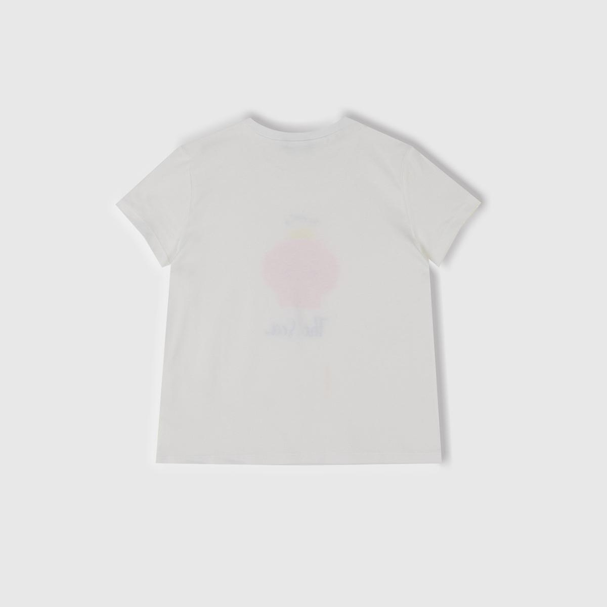 Kız Çocuk Beyaz Simli Grafik Baskılı T-Shirt