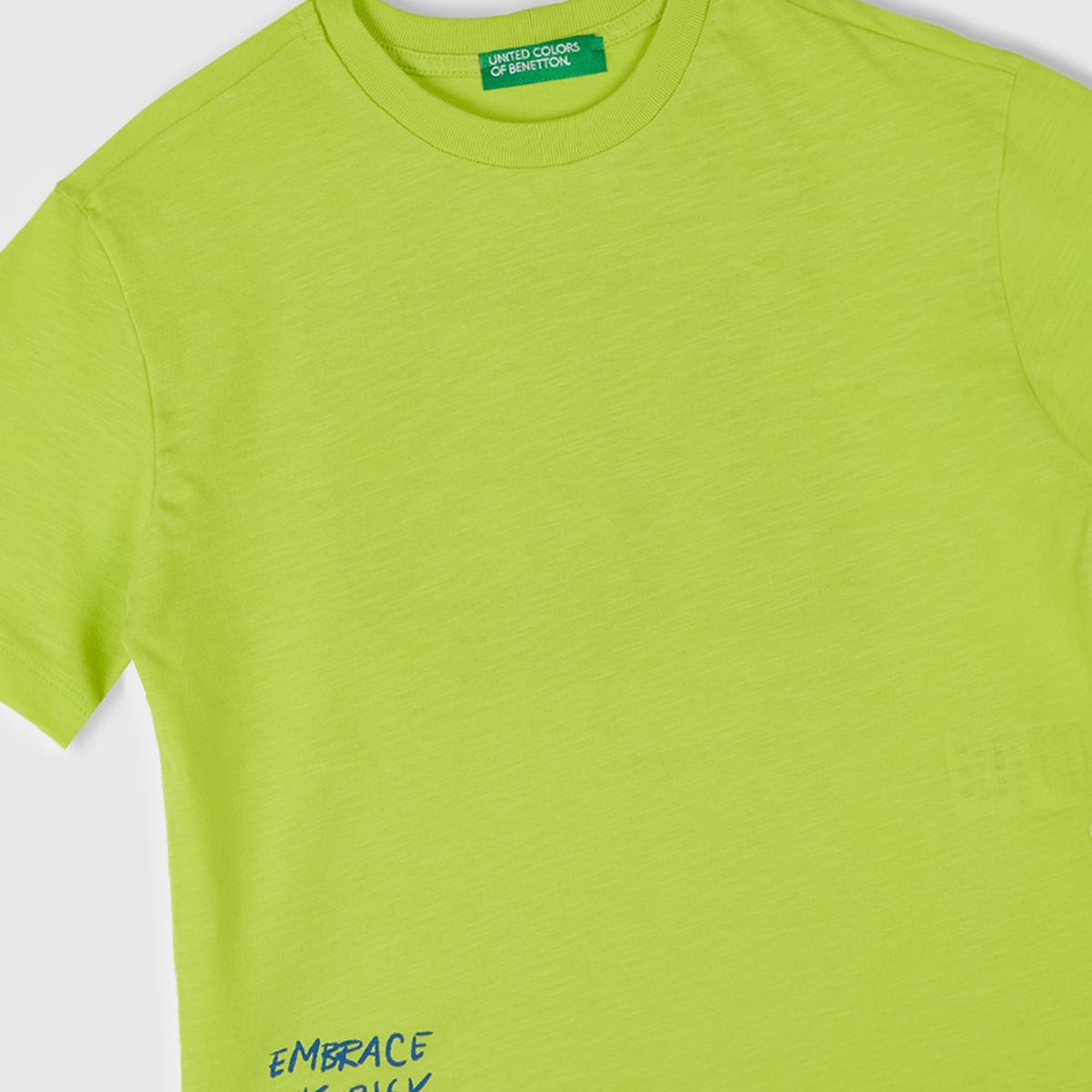 Erkek Çocuk Sarı Fotoğraf Baskılı Oversize T-Shirt