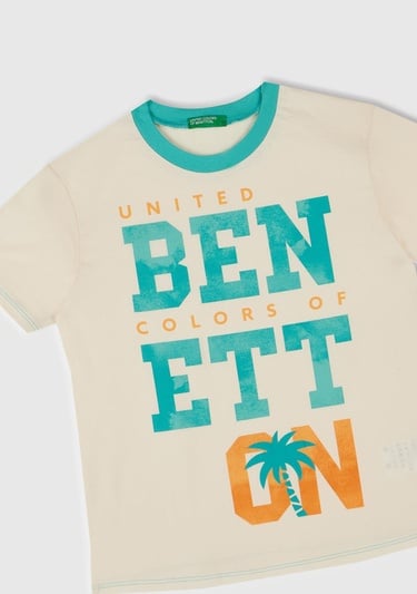  Erkek Çocuk Turkuaz Yazı Baskılı T-Shirt ve Şort Pijama Takım