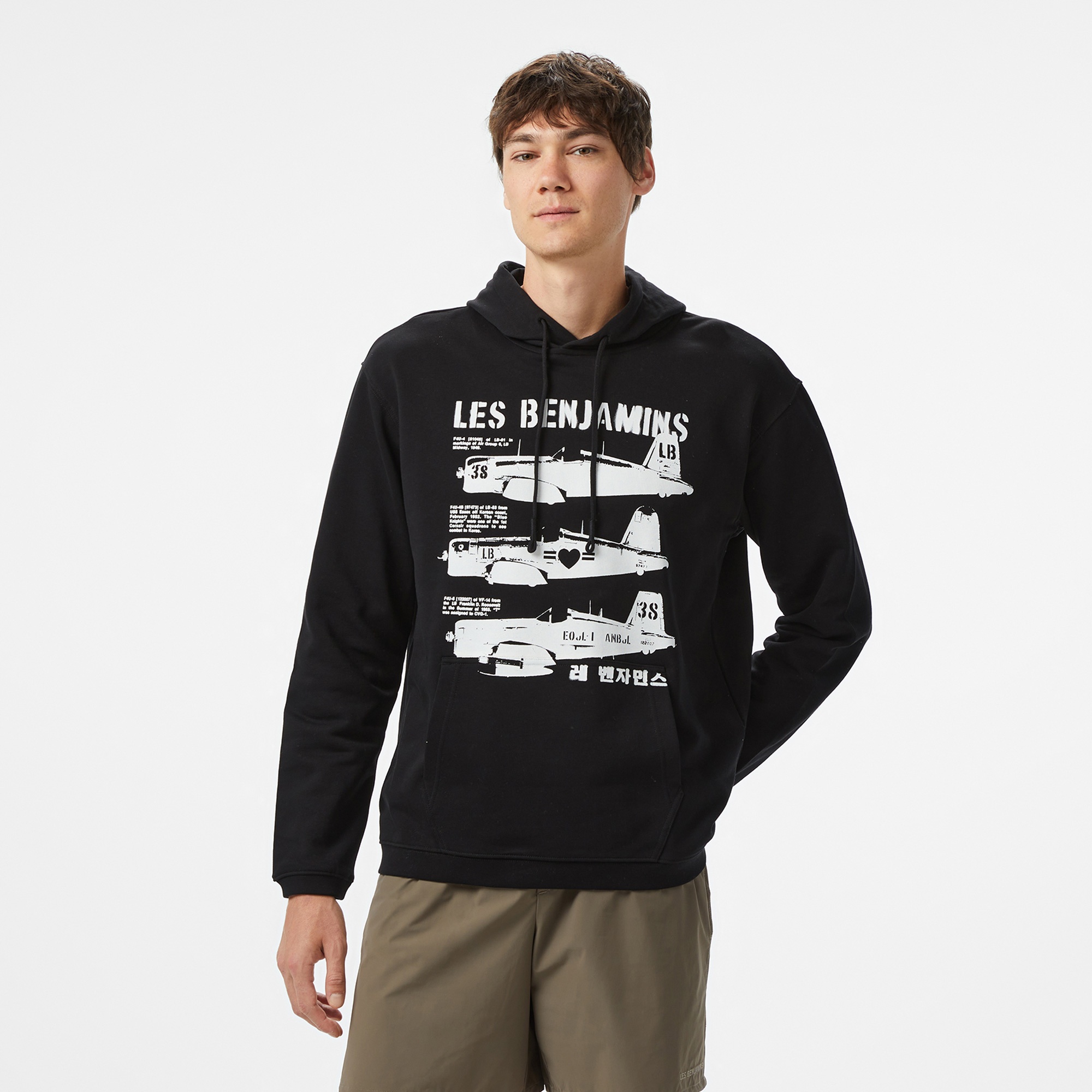 Les Benjamins Erkek Mavi Hoodie