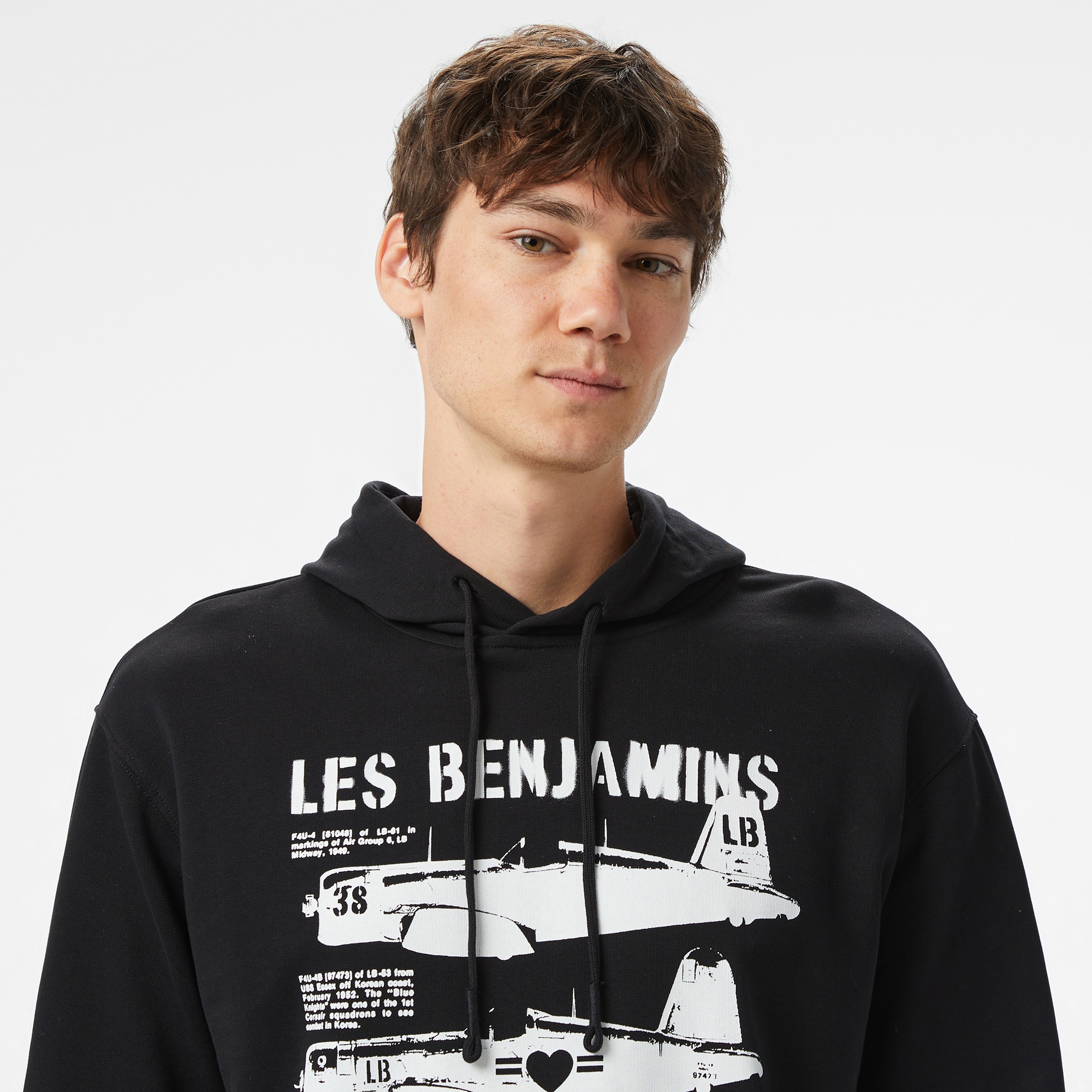 Les Benjamins Erkek Mavi Hoodie