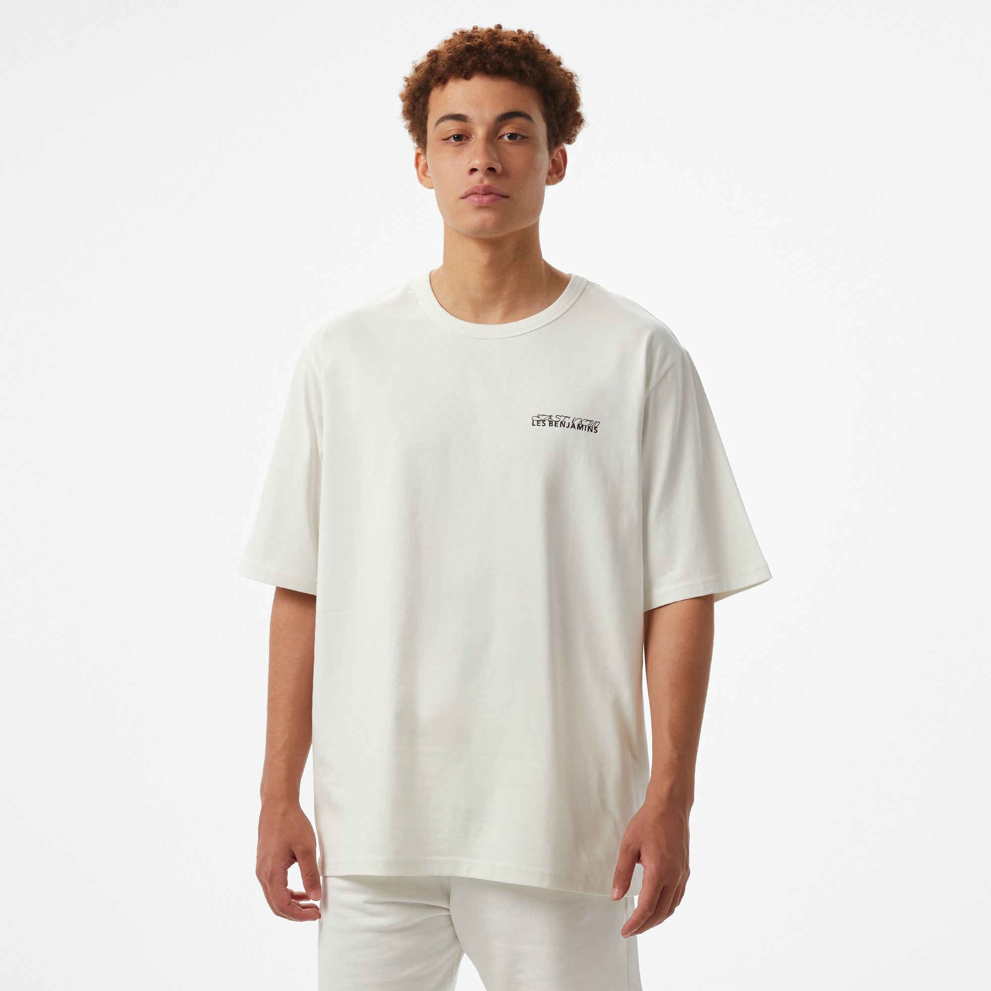 Les Benjamins Classic Erkek Beyaz T-Shirt