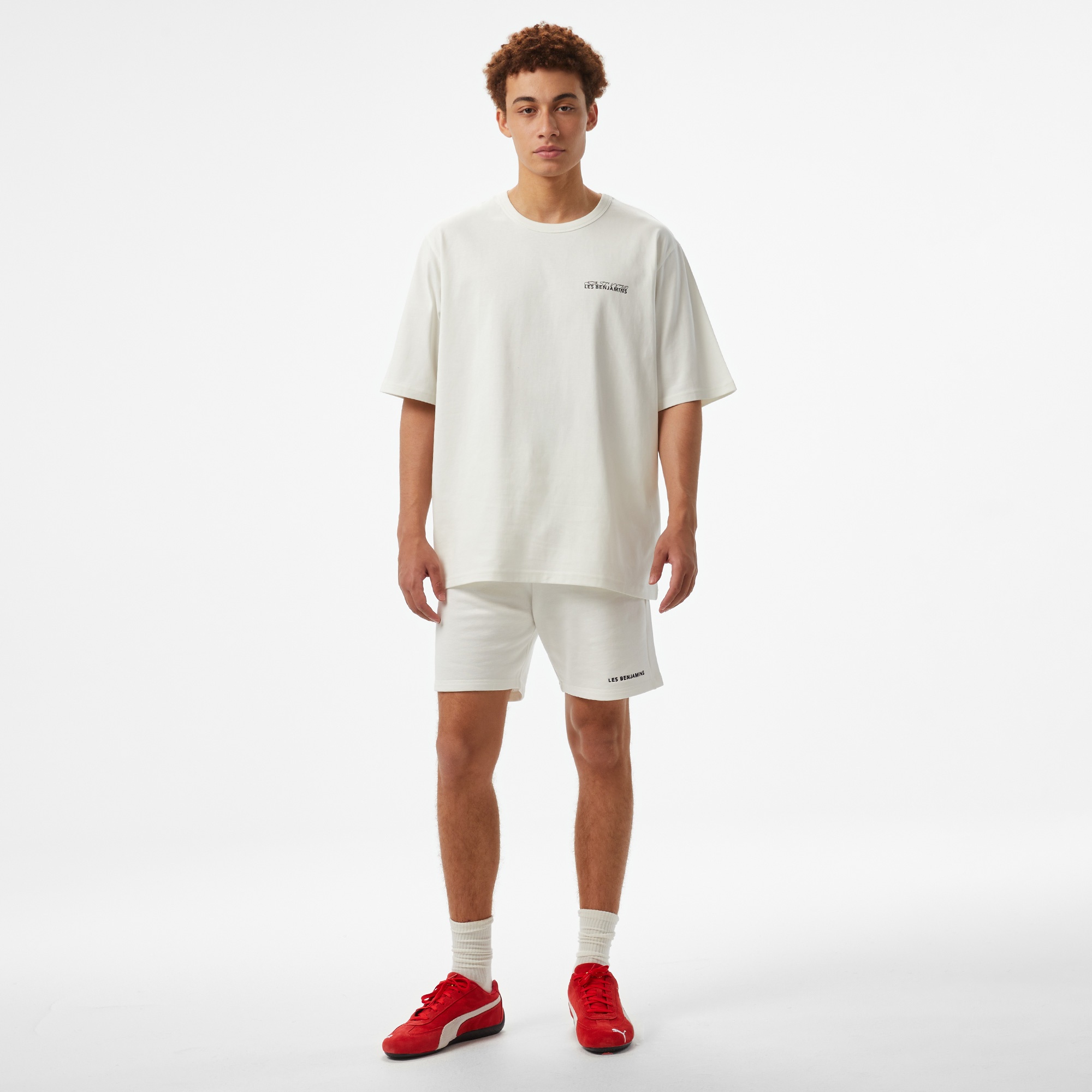 Les Benjamins Classic Erkek Beyaz T-Shirt