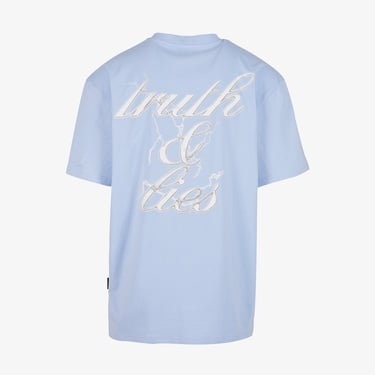  Karl Kani Retro T&L Backprint Erkek Mavi T-Shirt