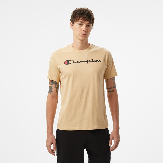  Champion Legacy Erkek Kahverengi T-Shirt