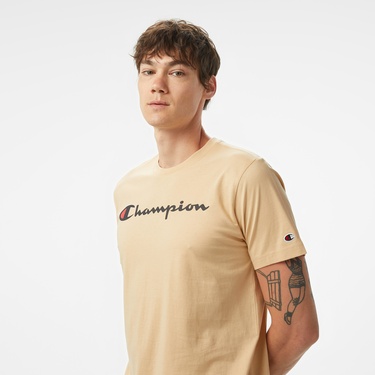 Champion Legacy Erkek Kahverengi T-Shirt