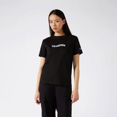  Champion C Table Kadın Siyah T-Shirt