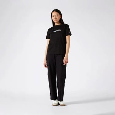  Champion C Table Kadın Siyah T-Shirt