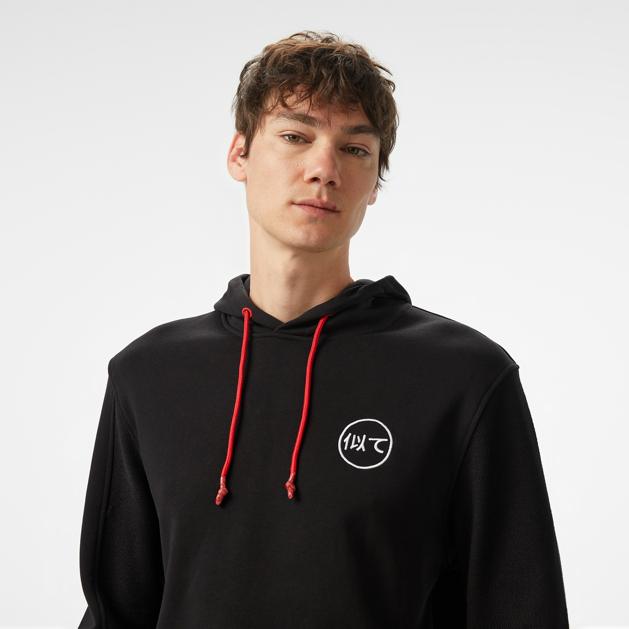UNITED4 Motto Erkek Siyah Hoodie