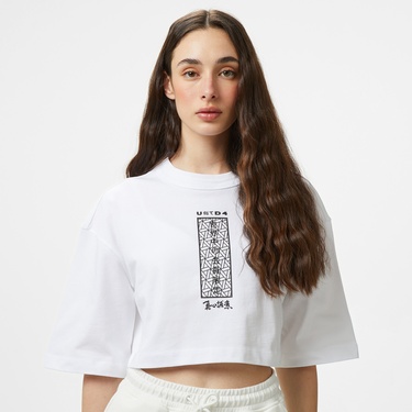  UNITED4 Kadın Beyaz T-Shirt