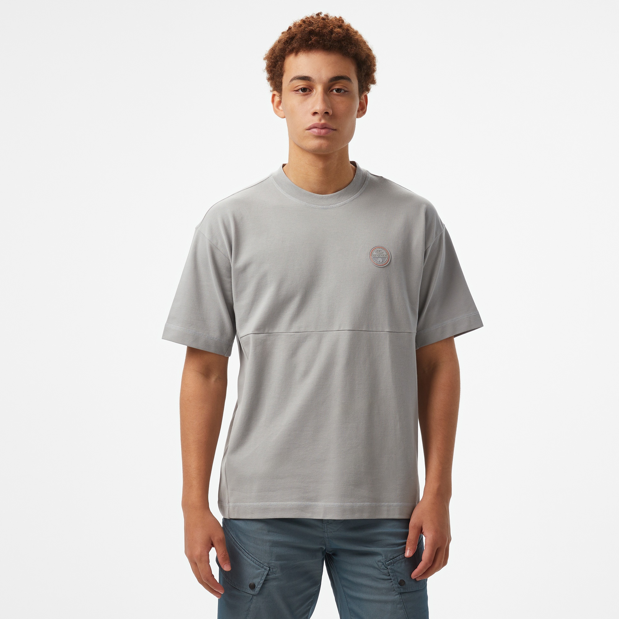 Napapijri  S-Anghiari SS Erkek Gri T-Shirt