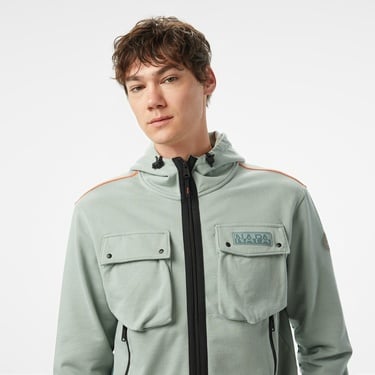  Napapijri  B-Rivalto Fzh Erkek Yeşil Sweatshirt