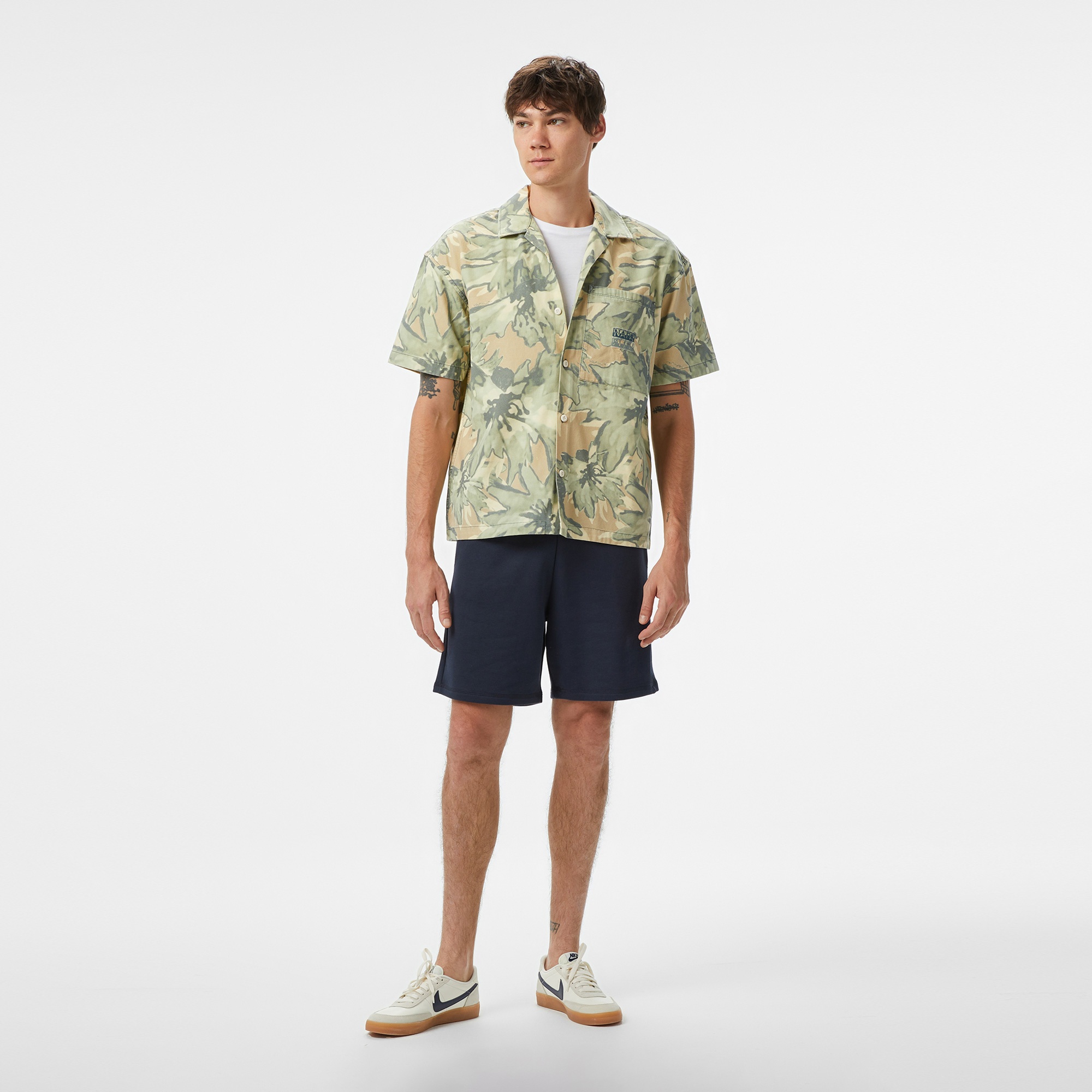 Napapijri  G-Talla SS Erkek Renkli Gömlek