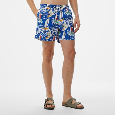  Tommy Hilfiger Regular Fit Cepli Erkek Mavi Mayo