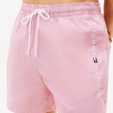  Tommy Hilfiger Medium Drawstring Erkek Pembe Mayo