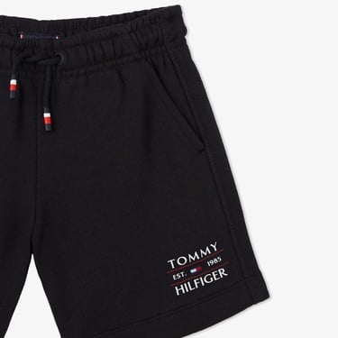  Tommy Hilfiger Logo Çocuk Siyah Şort