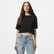 Tommy Jeans Cropped Gmd Script Open Back Kadın Siyah T-Shirt