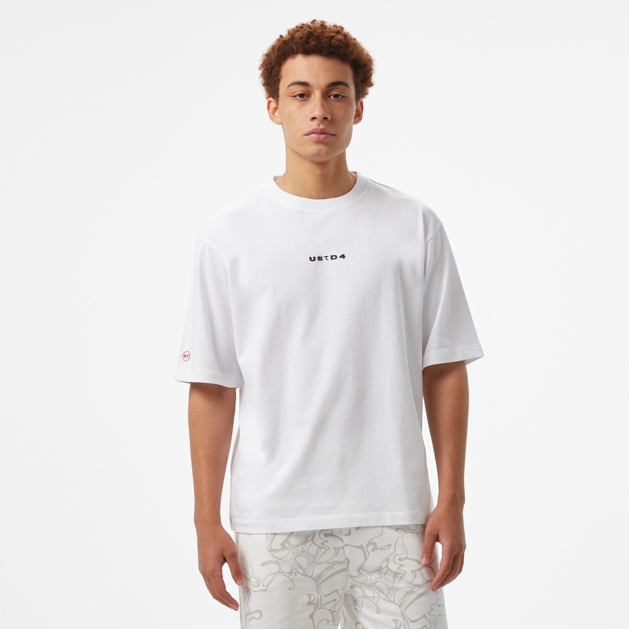 UNITED4 Comfort Erkek Beyaz T-Shirt