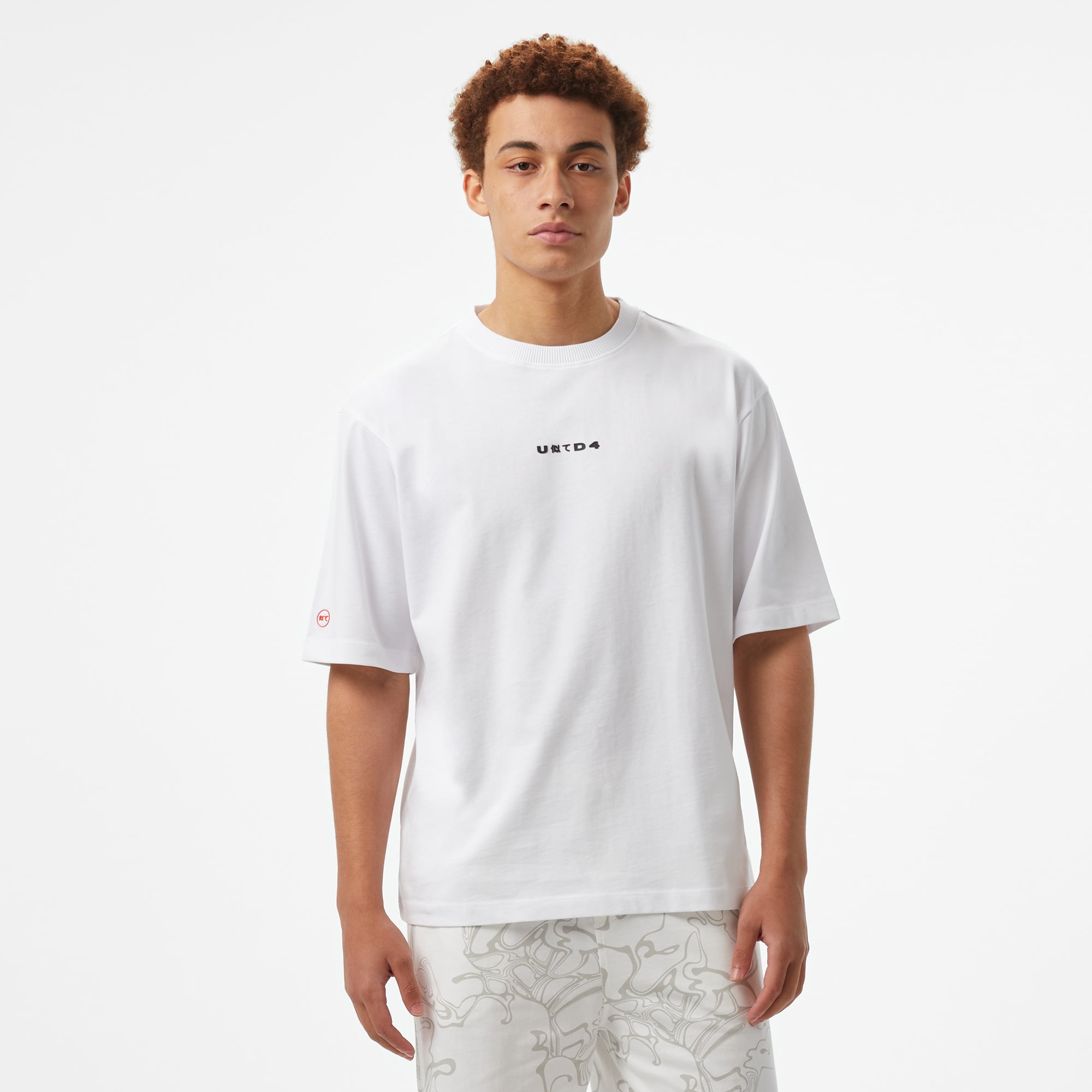  UNITED4 Comfort Erkek Beyaz T-Shirt