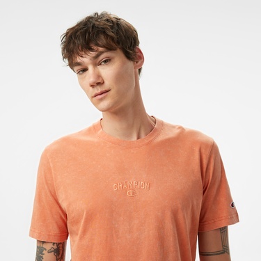  Champion SS Erkek Turuncu T-Shirt